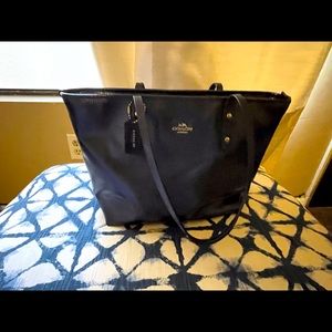 Coach Navy Tote